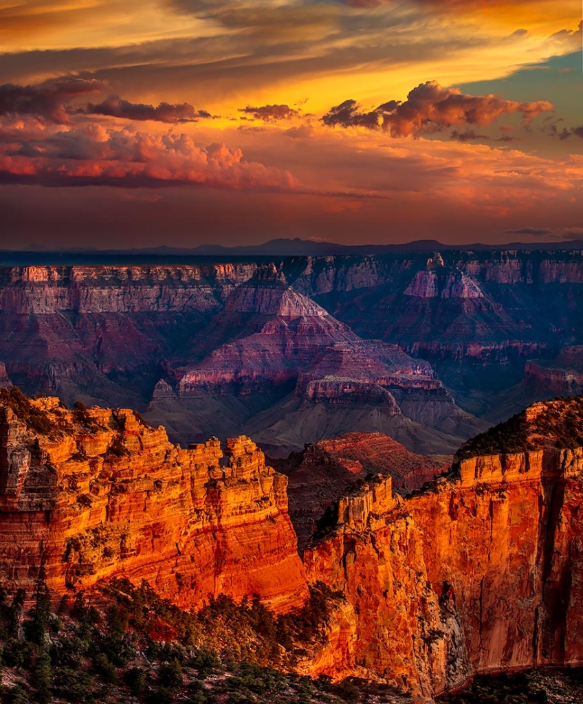 North Rim Sunset, Grand Canyon, Arizona