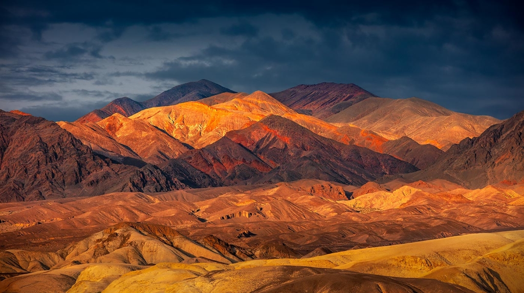 Desert Hills, Furnace Creek, Death Valley, CA