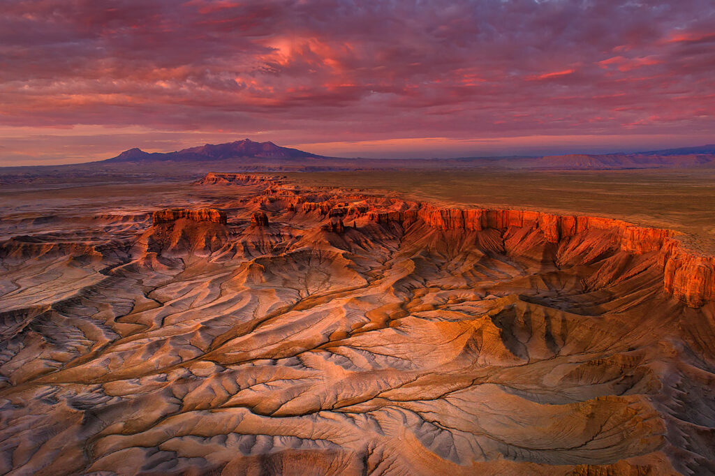 Sunrise near the Henry Mtns, Utah