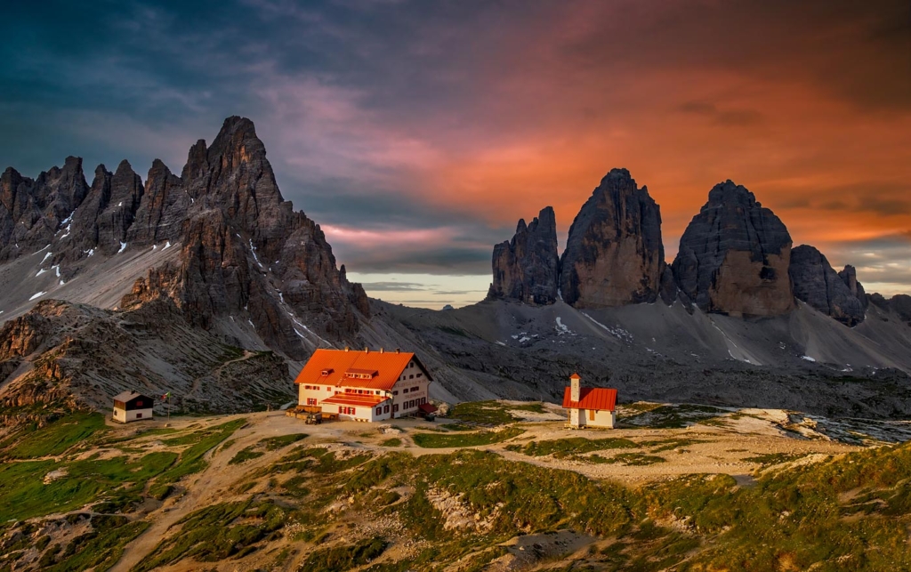 Refugio Locatelli, The Dolomites, Italy
