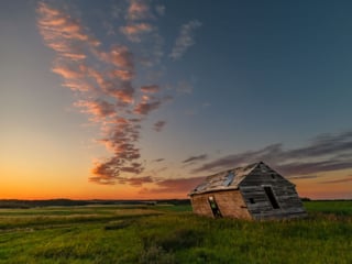 Sunrise over the Shed